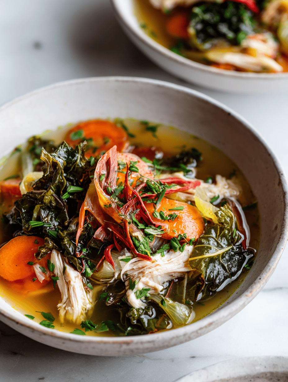 A Cozy Chicken Soup with a Twist: Using Fermented Vegetables for Depth