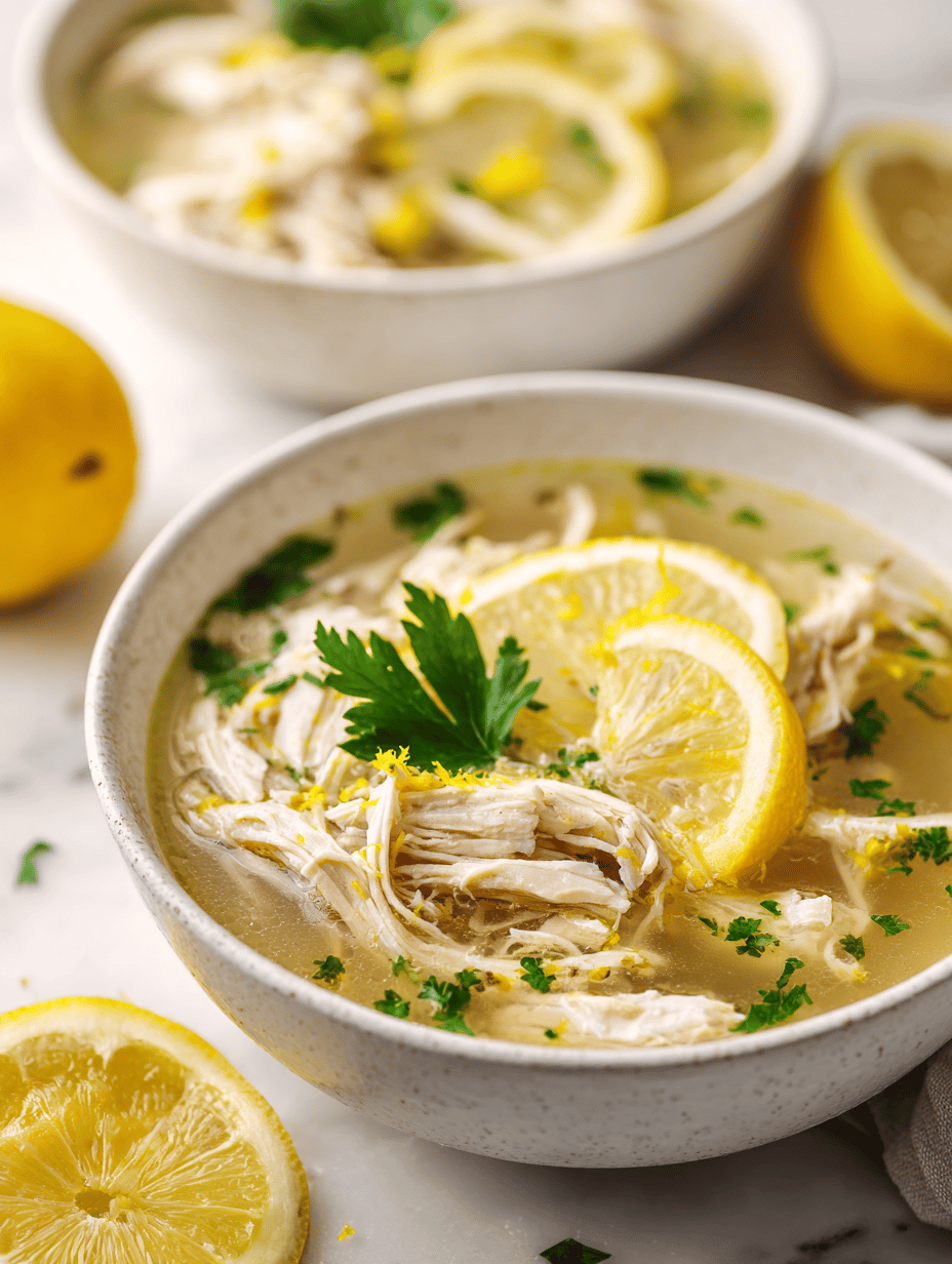 Creamy Chicken Soup Recipe: A Cozy Twist with a Touch of Lemon and Herbs