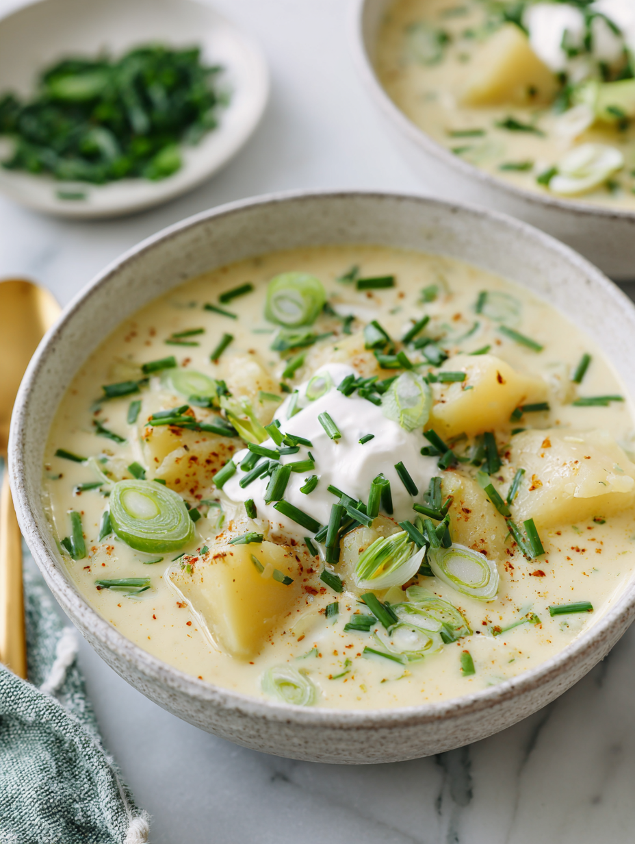 Easy Vegan Potato Soup Recipe