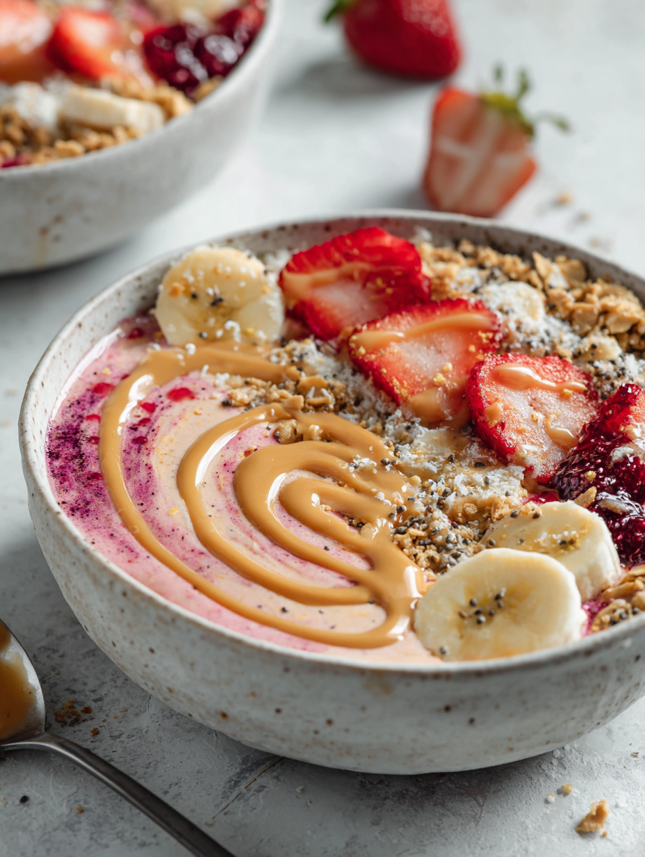 Peanut Butter & Jelly Smoothie Bowl Recipe