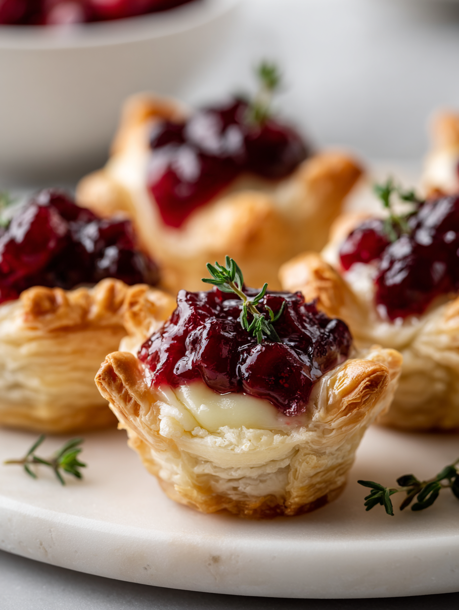 Cranberry Brie Bites Recipe