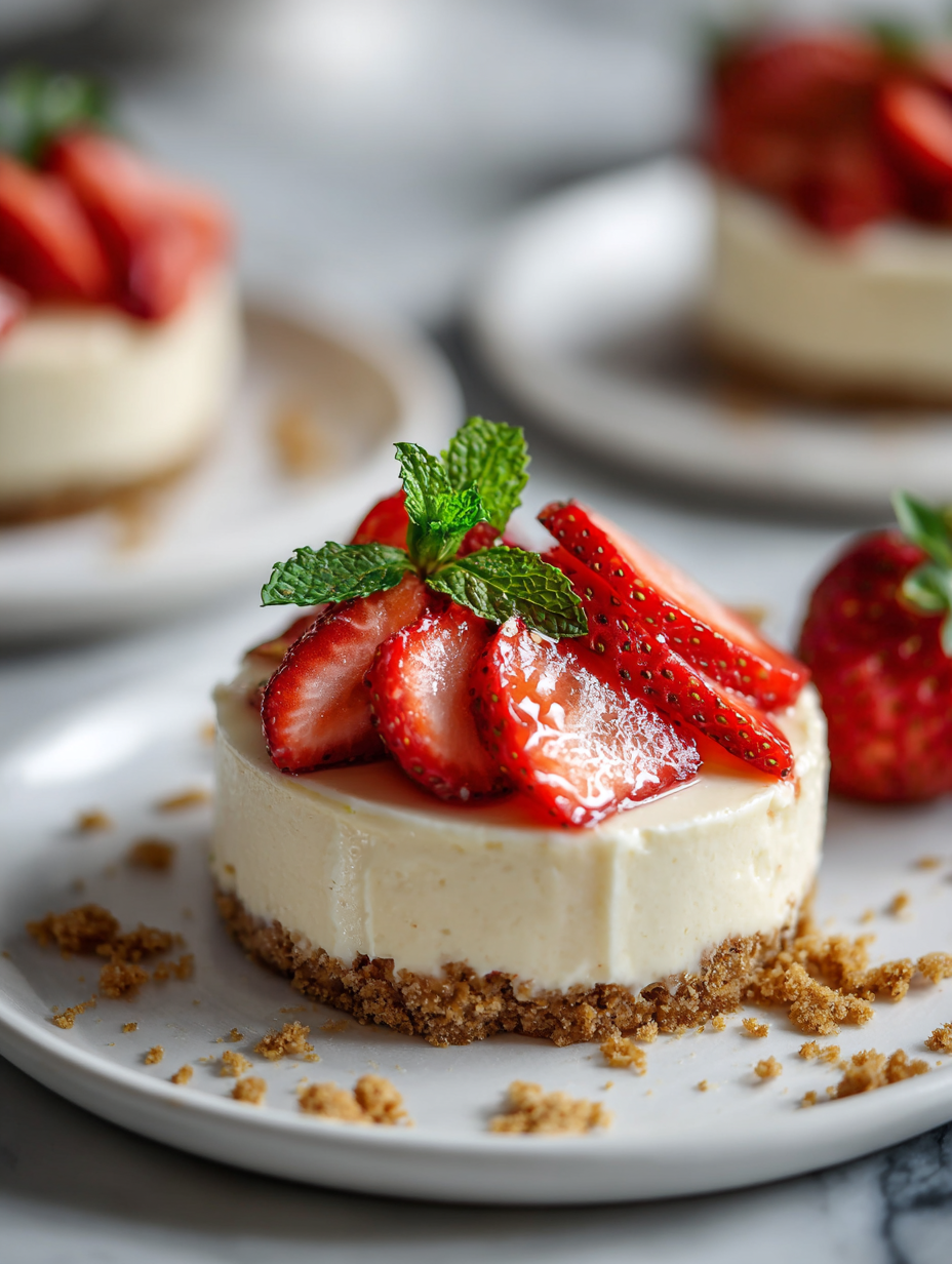 No Bake Strawberry Cheesecake Recipe