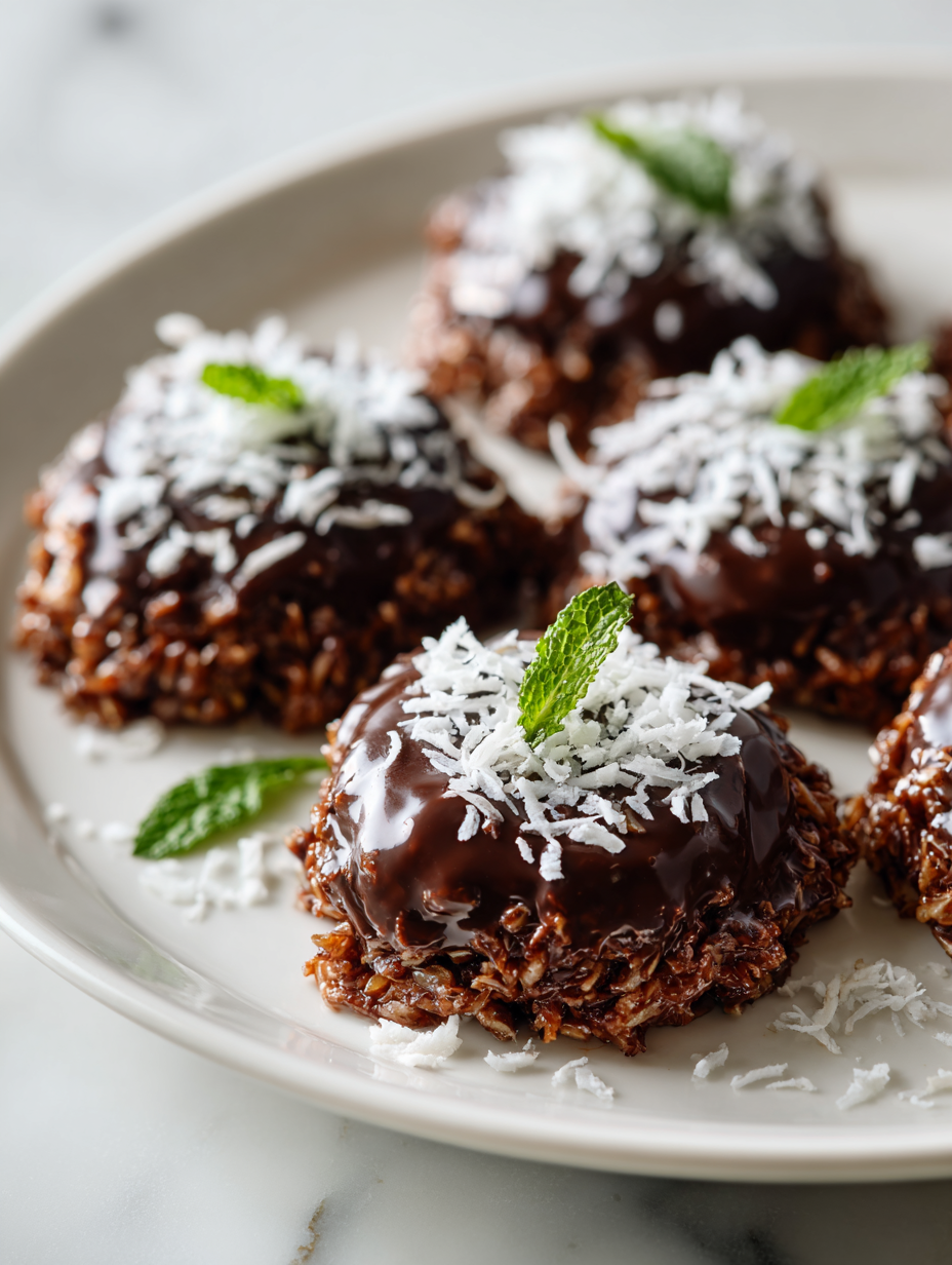 No Bake Chocolate Coconut Cookies Recipe