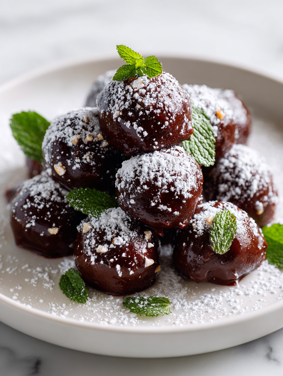 No Bake Fudge Balls Recipe