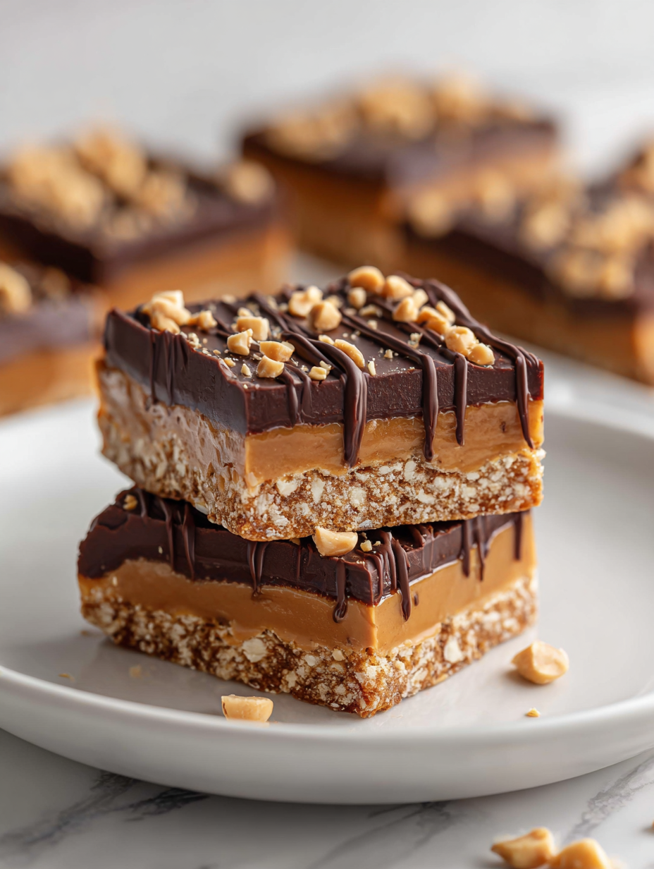 No Bake Peanut Butter Bars Recipe