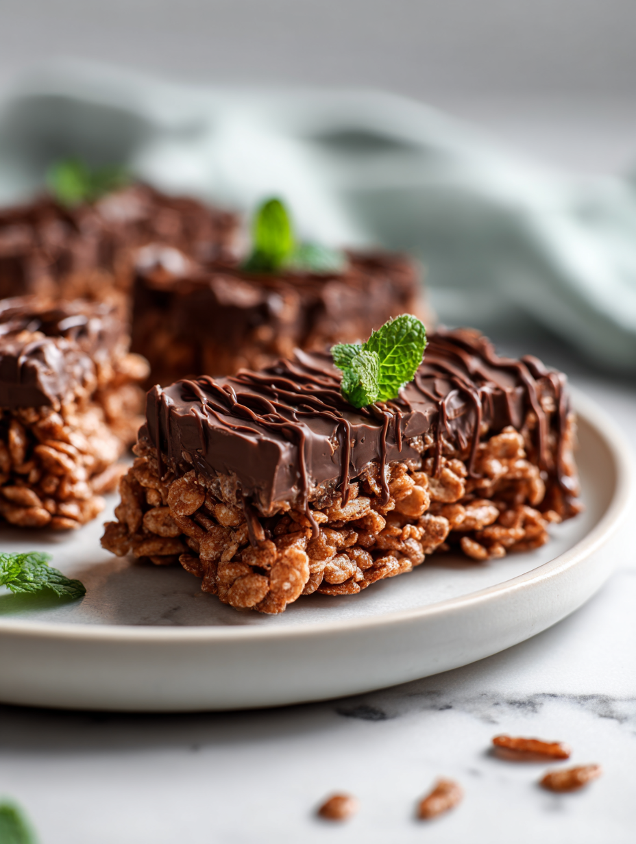 No Bake Chocolate Cornflake Bars Recipe