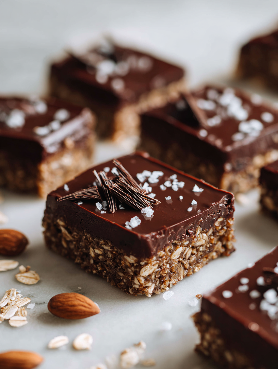 No Bake Chocolate Oat Bars Recipe