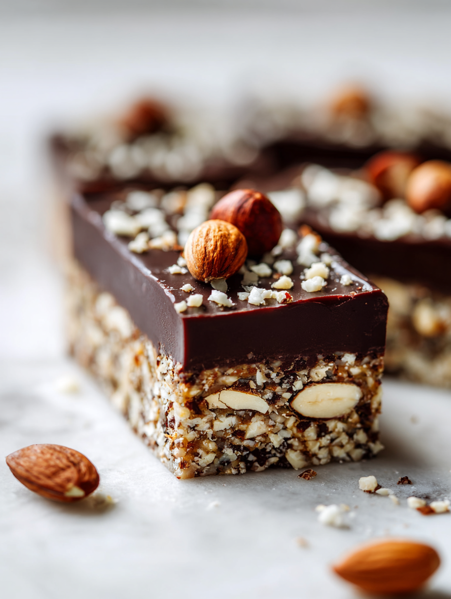 No Bake Chocolate Nut Slice Recipe