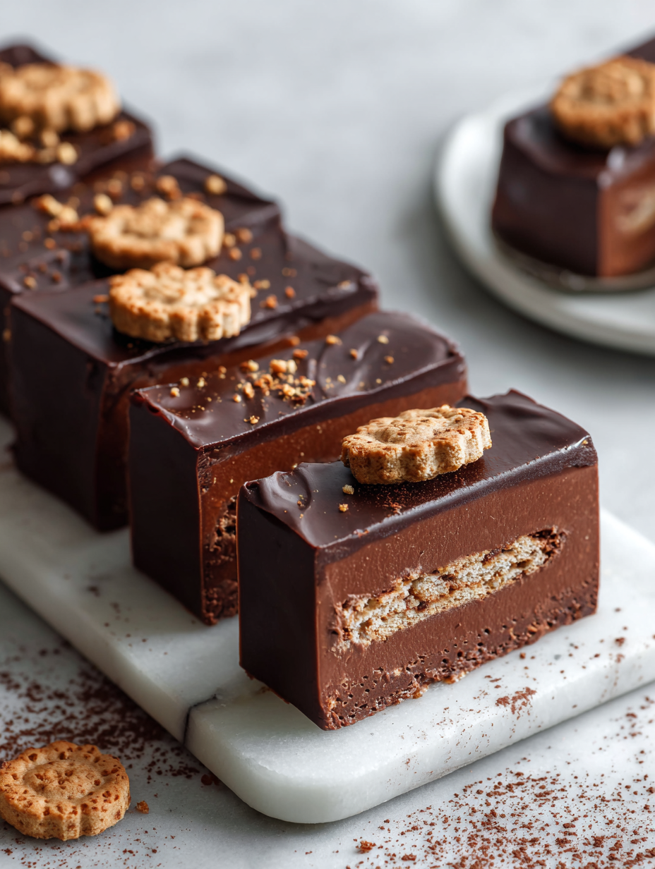 No Bake Chocolate Biscuit Bars Recipe