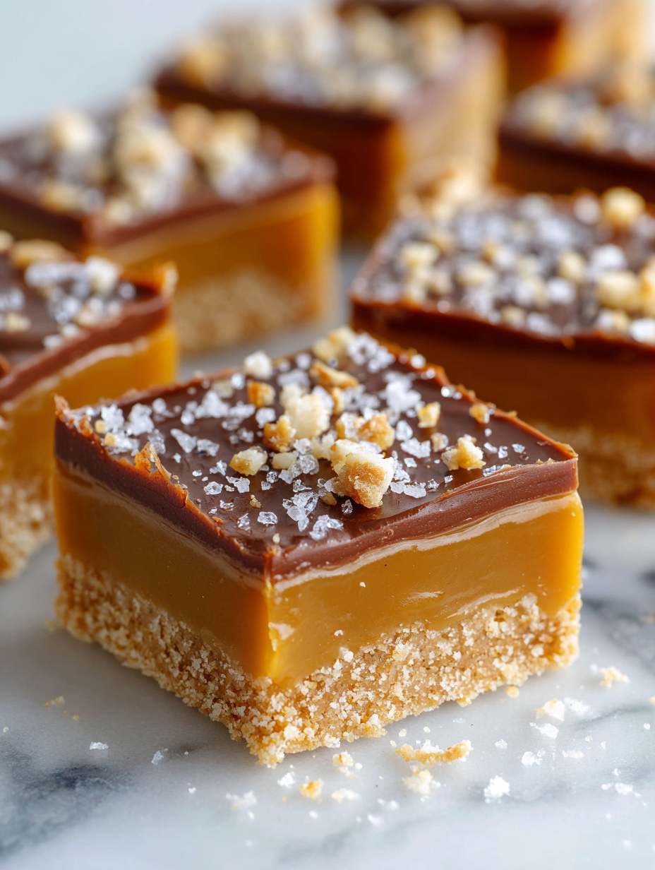 No Bake Caramel Bars Recipe